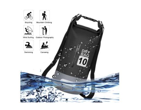 Dry Bag Waterproof Dual Strap Roll Top Floating Backpack