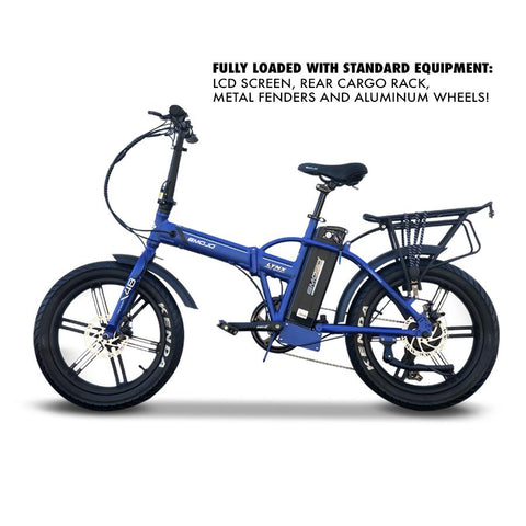 Emojo LYNX PRO SPORT 500W Folding Fat Tire Electric Bike