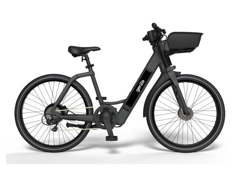 Genze E222 Step-Thru Matte Black Electric Bike 350 Watts