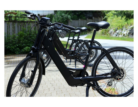 Genze E222 Step-Thru Matte Black Electric Bike 350 Watts