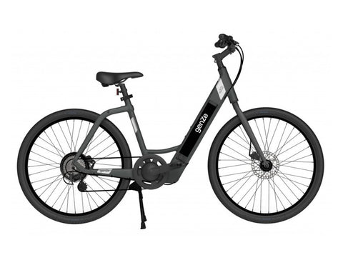 Genze E222 Step-Thru Matte Black Electric Bike 350 Watts