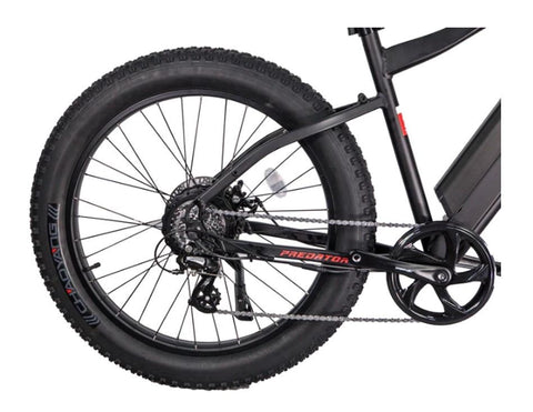 CiviBikes PREDATOR 500W All Terrain Black Fat Tire Electric Bike 26 Inch