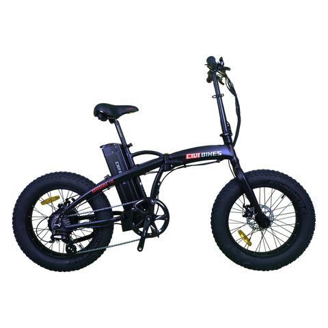 CiviBikes REBEL Foldable Electric Fat Tire Bike Sport