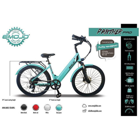 Emojo Panther Pro Step Thru Commuter Electric Bike