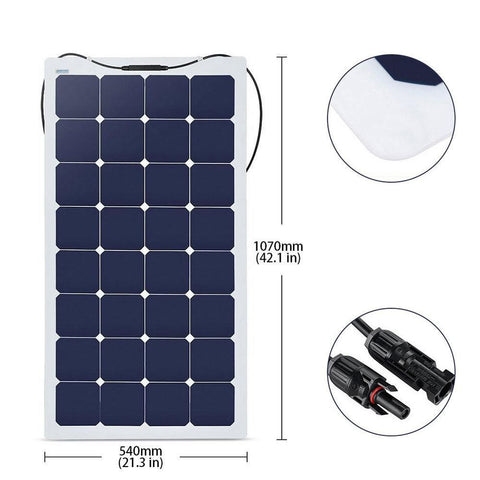 ACOPOWER 3*100W Flexible Solar Kits,330W 40A MPPT Charge Controller