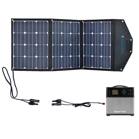 ACOPOWER 400Wh Generator and 105W Portable Solar Panel