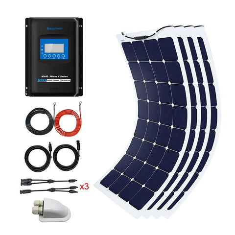 ACOPOWER 440Watts Flexible Solar RV Kit with 40A Waterproof Charge Controller