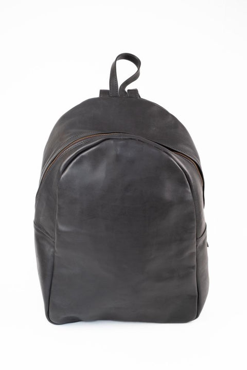 Coco | Unisex Black Leather Backpack