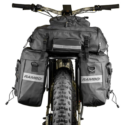 Rambo Triple Accessory Bag with Rear Luggage Rack Bundle