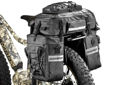 Rambo Triple Accessory Bag with Rear Luggage Rack Bundle