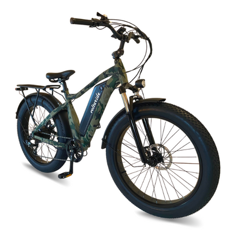 Voltaride Terra All Terrain 750W Fat Tire Electric Bike Camo